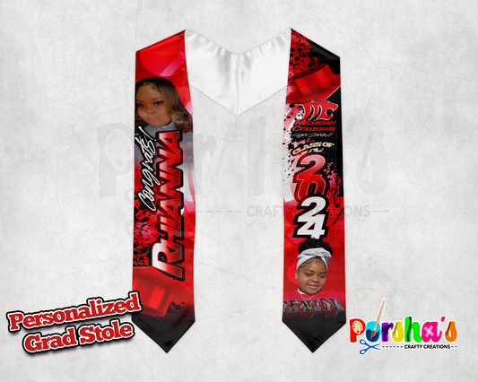 Personalized Graduation Stole