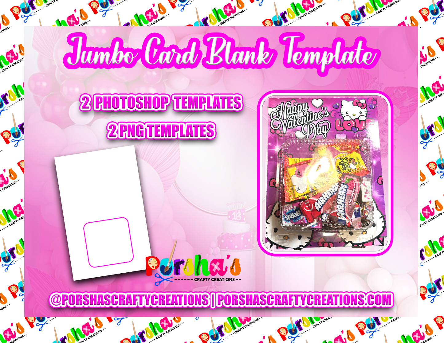 Jumbo Card Blank Template